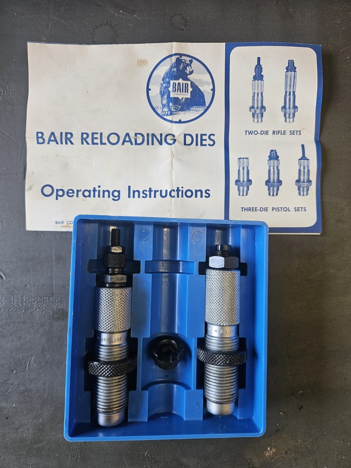 Bair Cub 300 Winchester Reloading Die Set with Shell Holder FREE S&H RCBS LYMAN