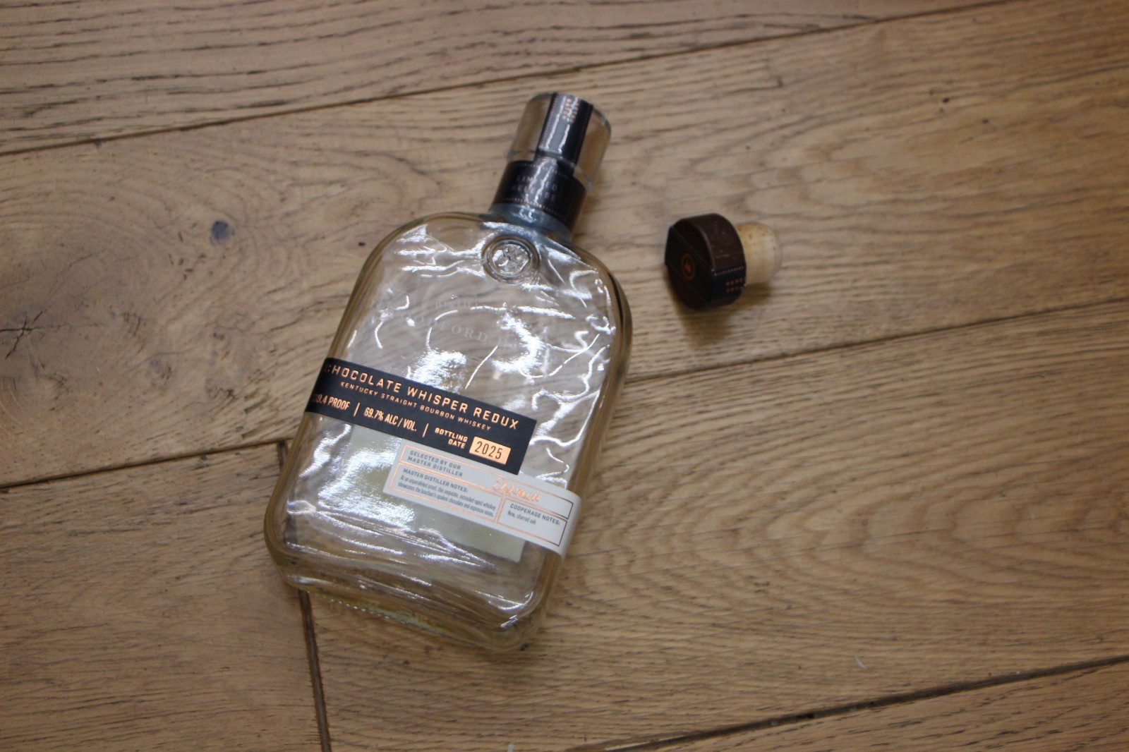 Woodford Reserve Distillery Series Chocolate Whisper Redux  375ml empty bottle