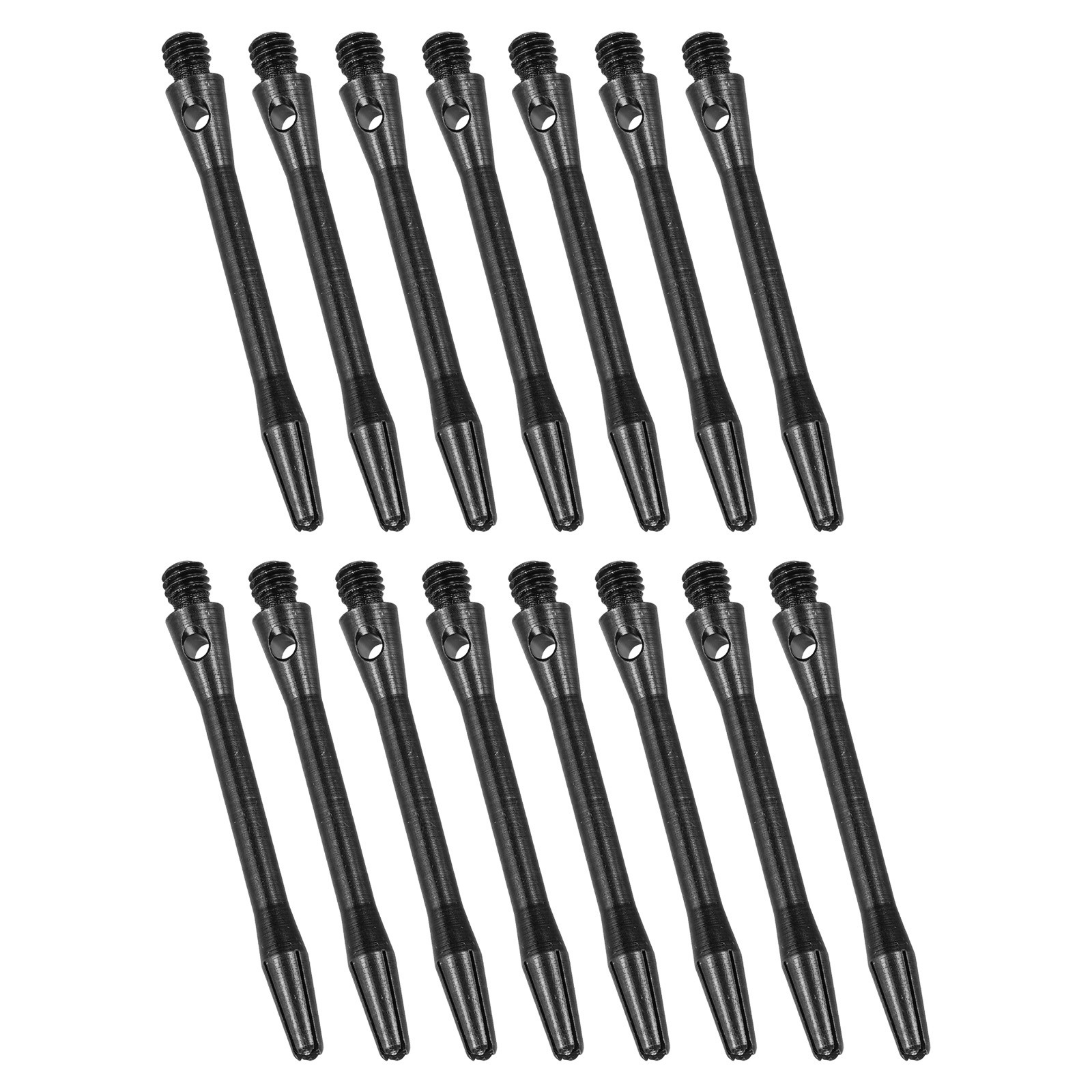 Aluminum Darts Shafts - 15 Pcs Medium 2BA Thread Darts Stems Darts 45mm, Black
