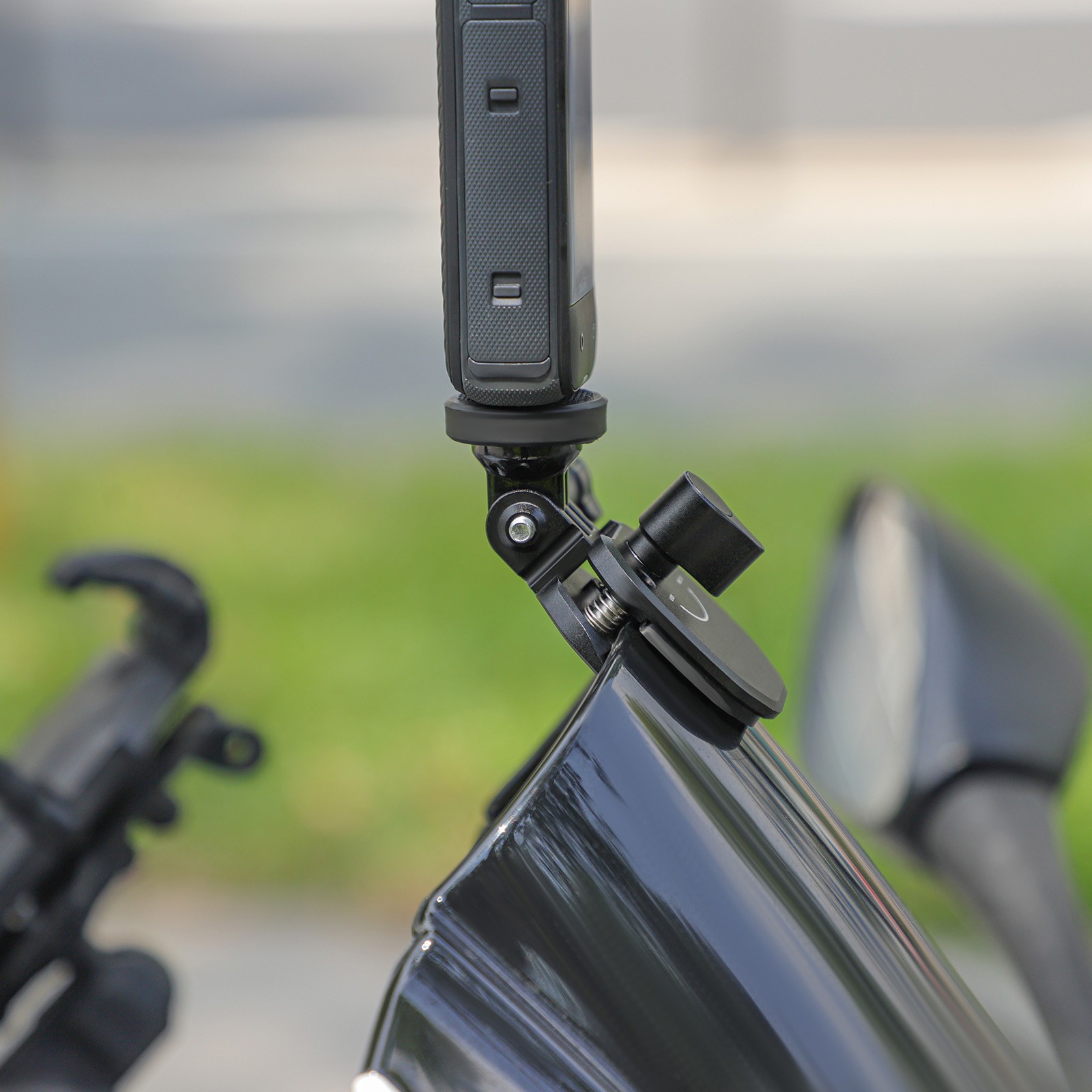 1 PC CNC Aluminum Motorcycle Windshield Mount Accessories For Gopro Camera