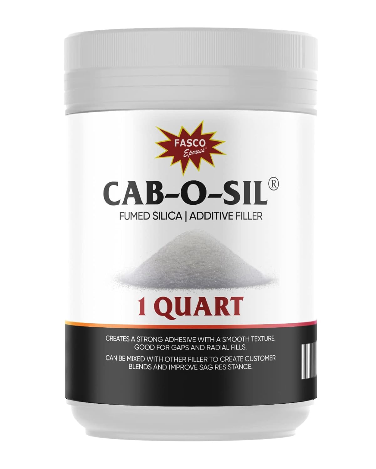 - Fasco Cab-O-Sil Fumed Silica Thickener in Quart Tub