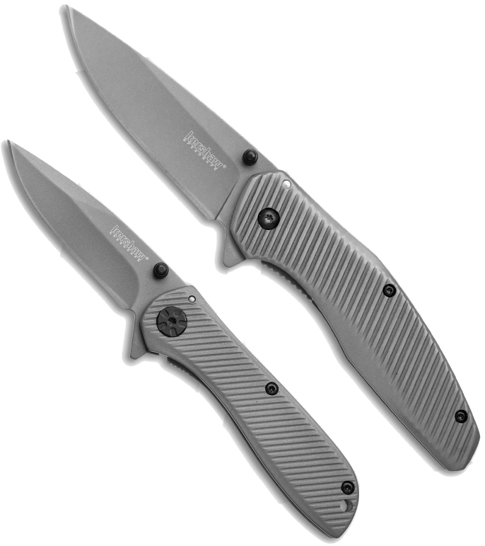 Kershaw S.B. 2 Knife Set Drop Point Titanium Carbo-Nitride Coated 1320KITX *NEW*
