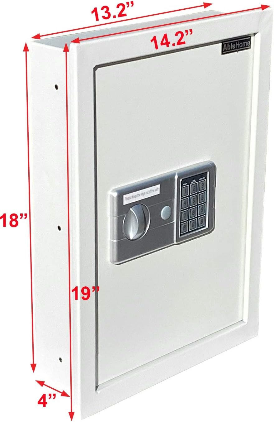 DIGITAL ELECTRONIC FLAT RECESSED WALL SAFE SECURITY BOX JEWELRY OPEN BOX