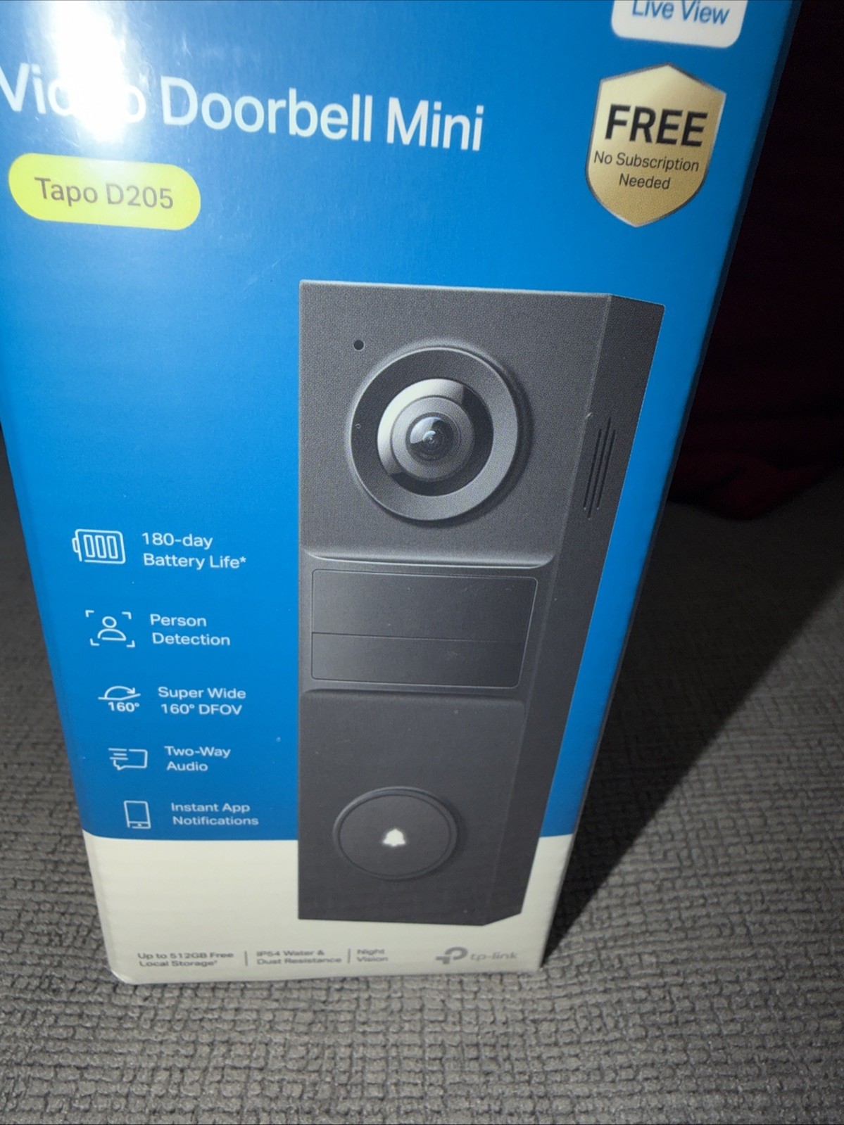 TP-Link Tapo D205 2K Video Doorbell Mini – Wireless,