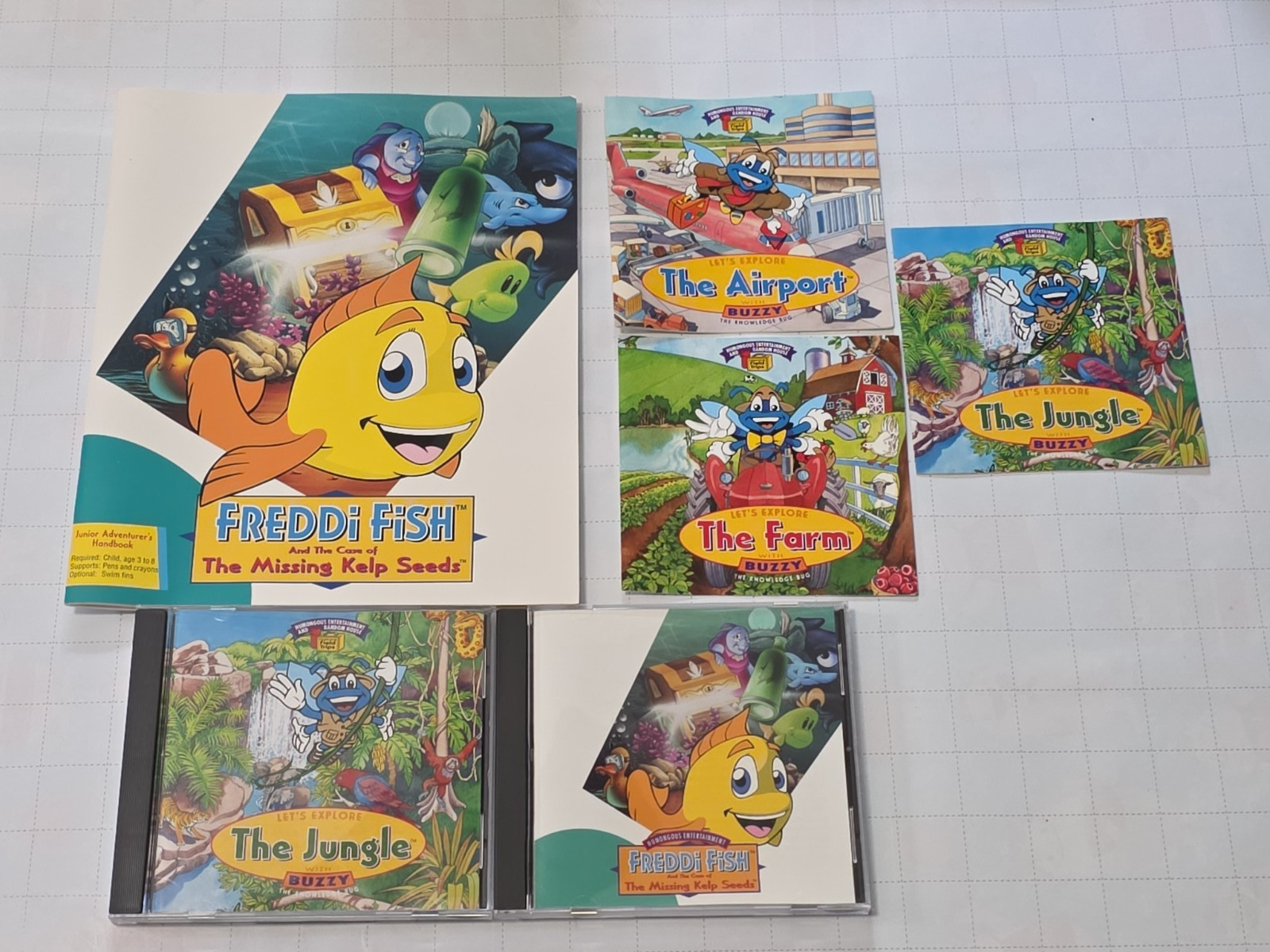 Freddi Fish The Missing Kelp Seeds and Buzzy Collection Win 95/3.1 Mac CD-ROM