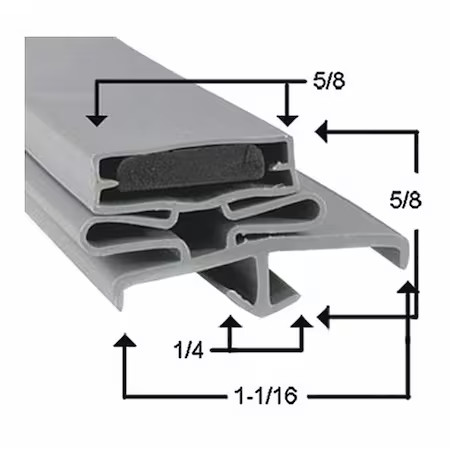 Beverage-Air 703-963D-03 Door Gasket, 21-1/8" X 23-1/8"