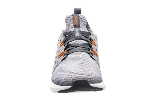 ABEO Men's Everett Sneakers Walking Shoes Ash-Orange Orthotic Friendly NIB