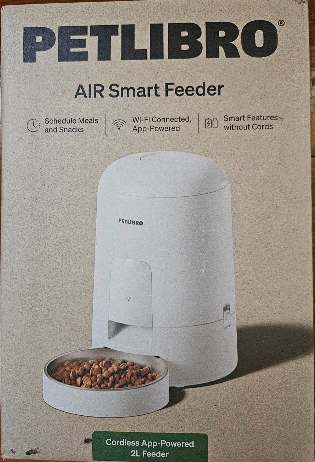 Petlibro 2L Wire Free Air Automatic WiFi Cat and Dog Automated Feeder New!