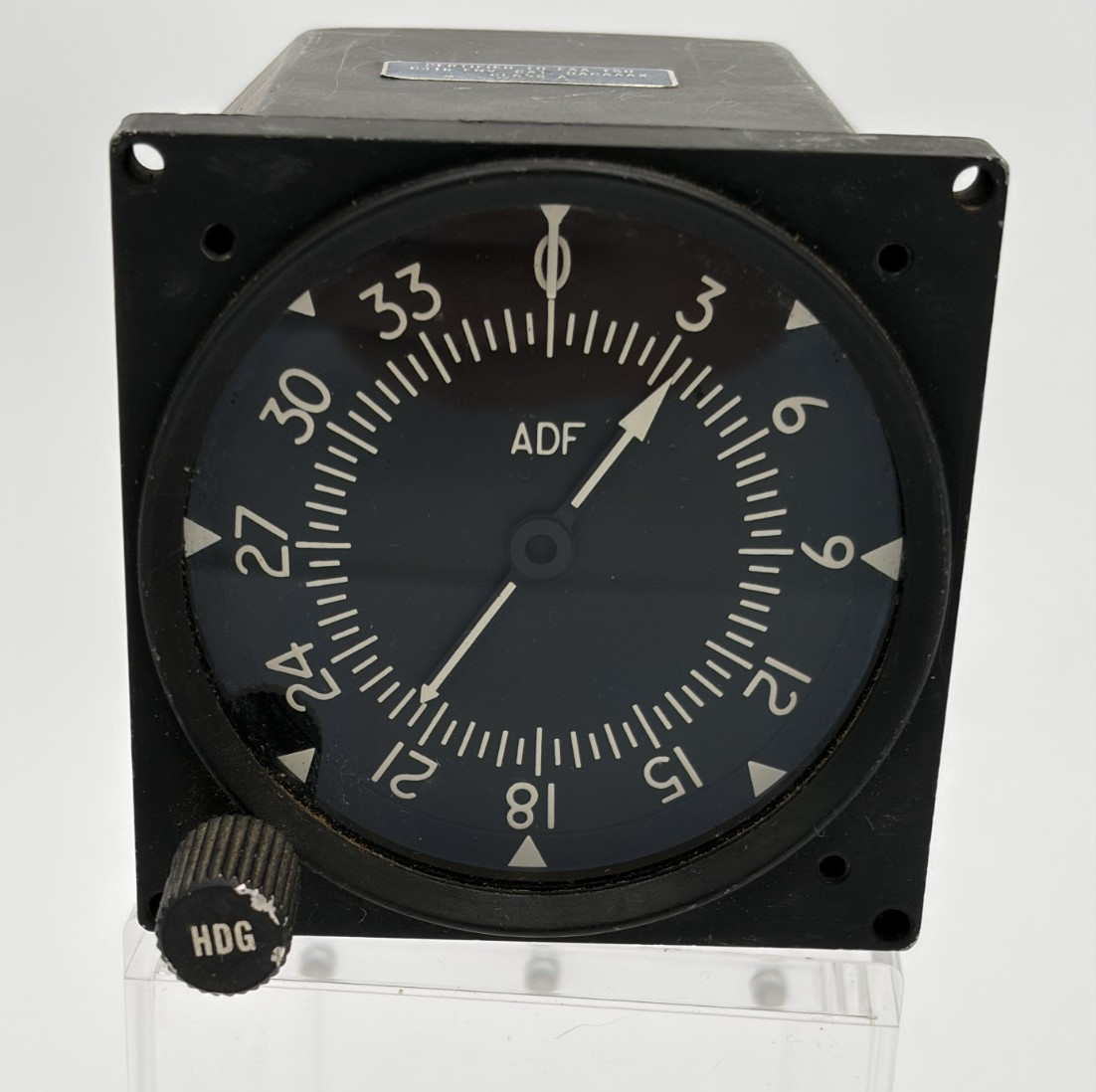 Vintage ARC Cessna Aircraft Radio ADF Indicator 40980-1001 IN-346A Aviation Inst