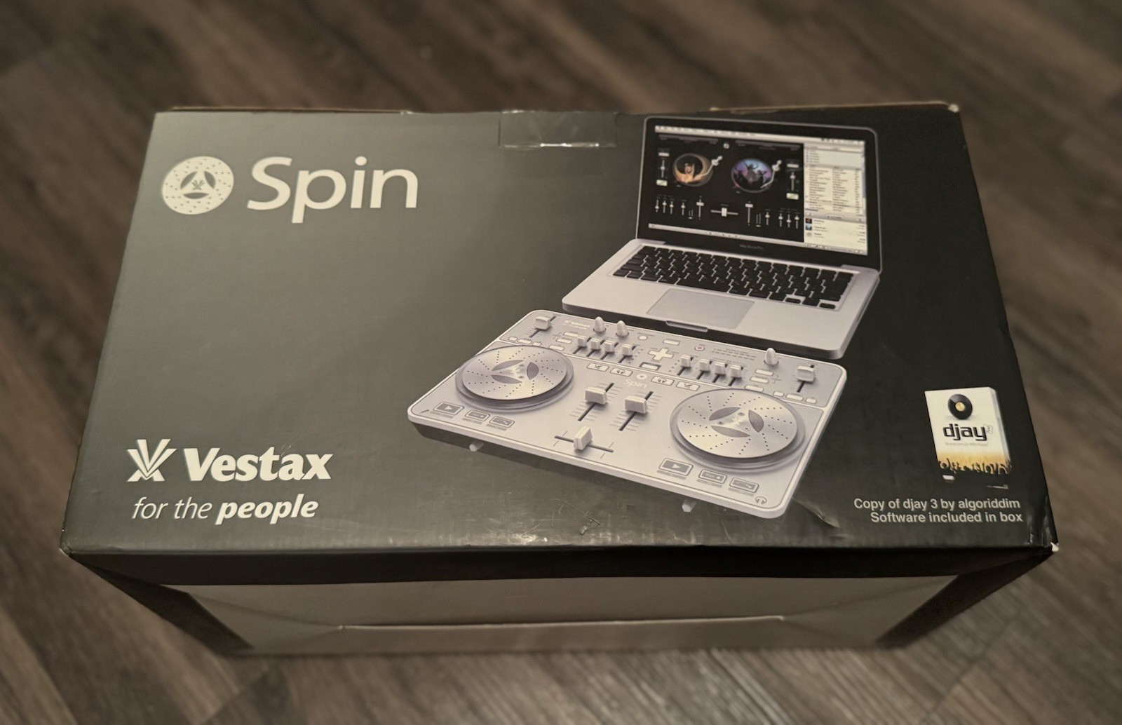 Vestax SPIN DJ Controller USB MIDI Audio Interface Algoriddim djay For Mac
