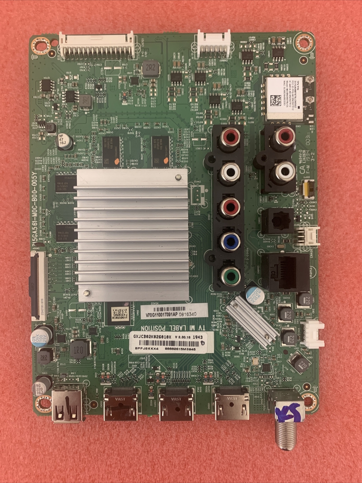 Vizio V705-G1 GXJCB02K026020X MAIN BOARD