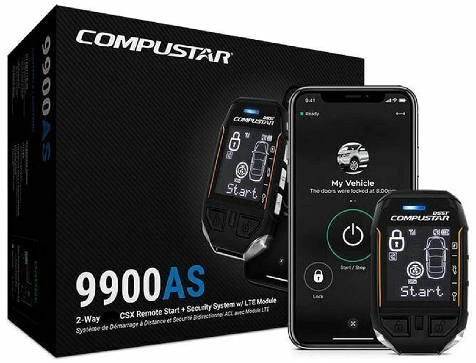 Compustar CSX9900-AS 2-Way CSX Remote Start+Security W/LTE New!