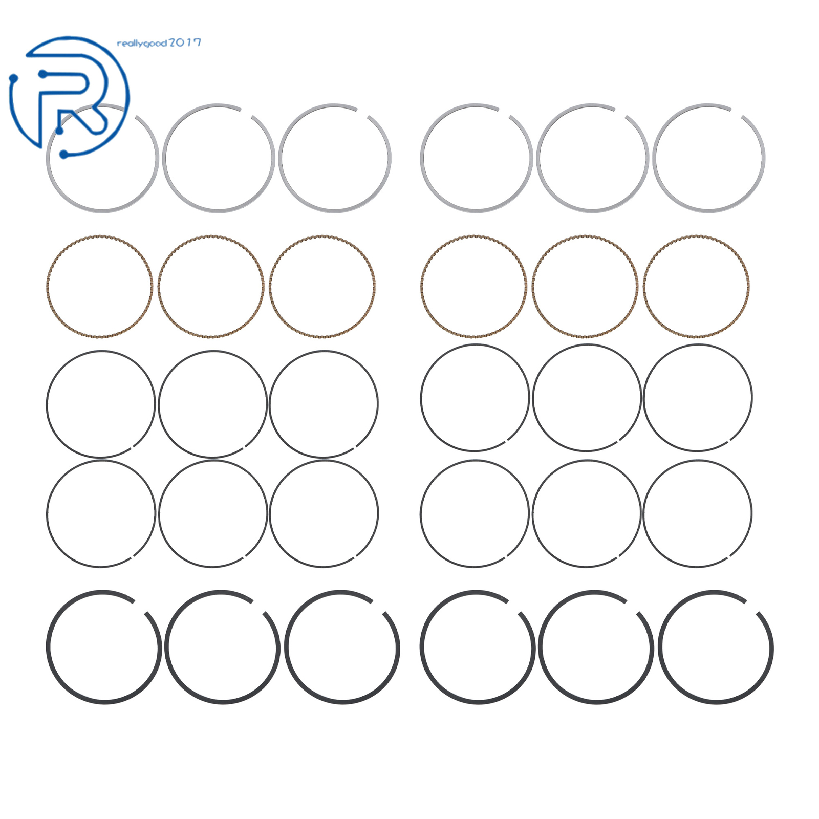 For Dodge Jeep Mitsubishi Ram 02-10 3.7L SOHC Set of Piston & Rings with Pin Kit