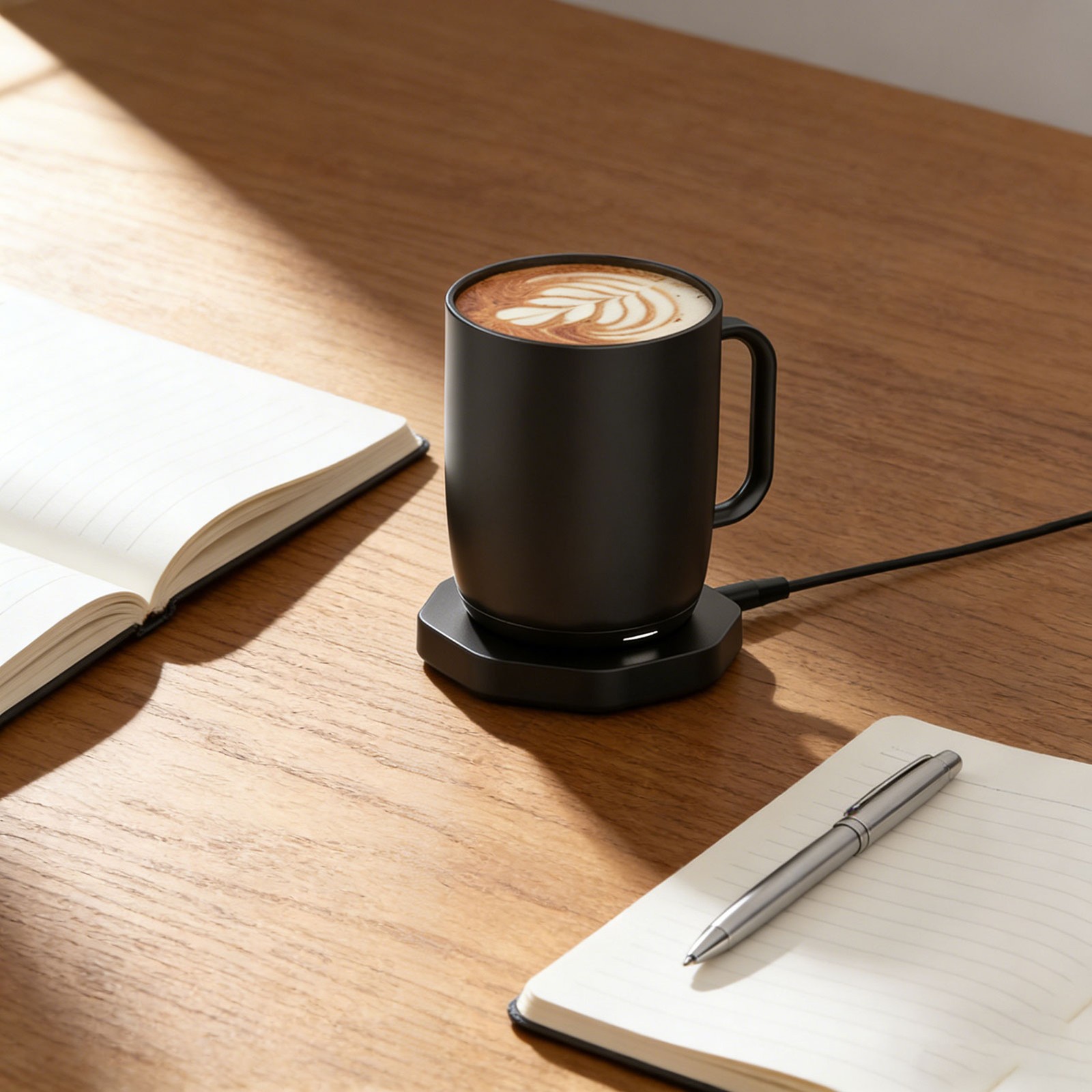 Smart Mug Charging Coaster Compact Design For Ember Mugs Black