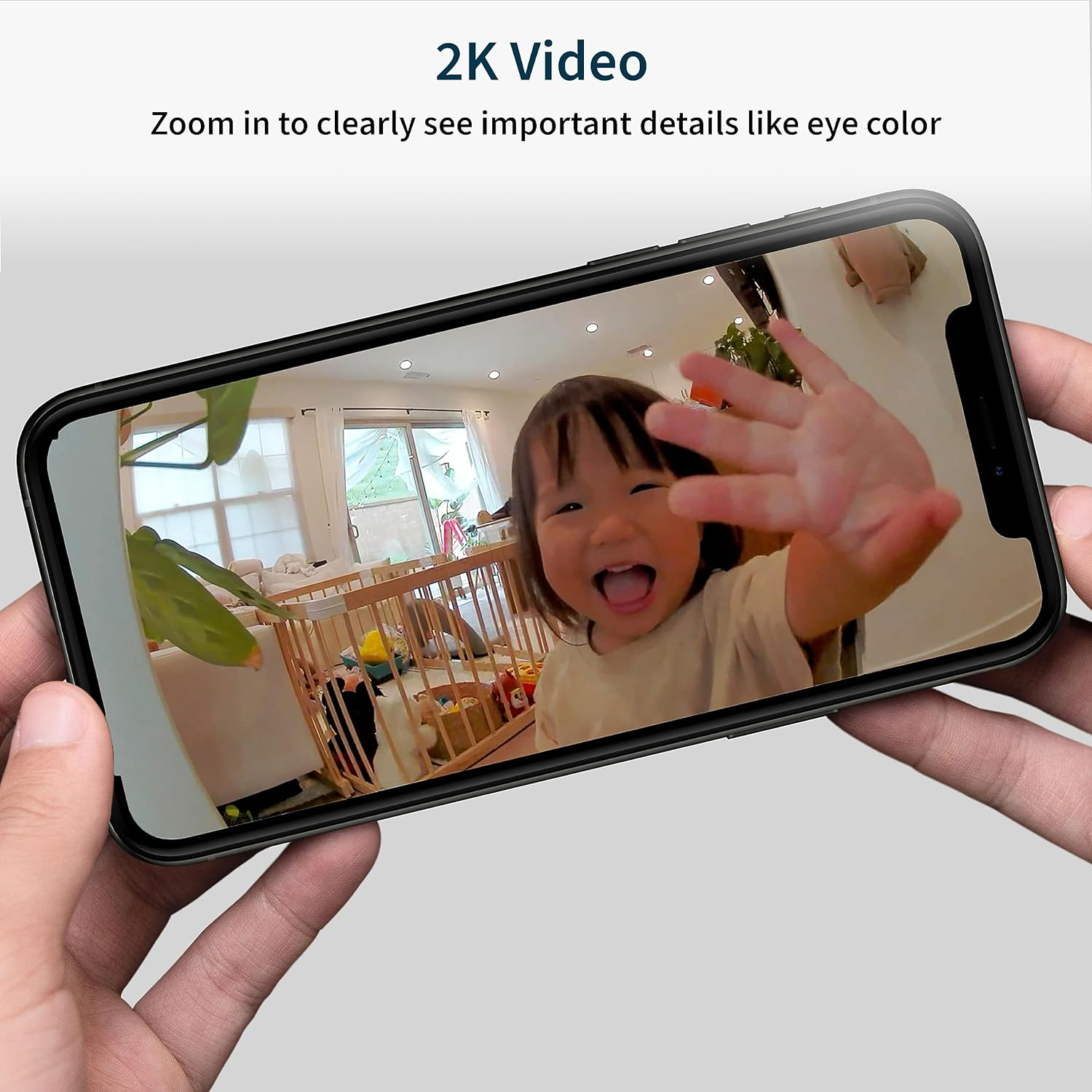Essential Indoor 2K Security Camera 2nd Generation 1 Pack Home Security Wi-Fi