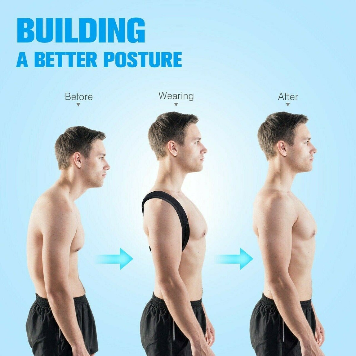 True Fit Posture Corrector Belt SIZE LARGE - BEST QUALITY AND FREE SHIPPING