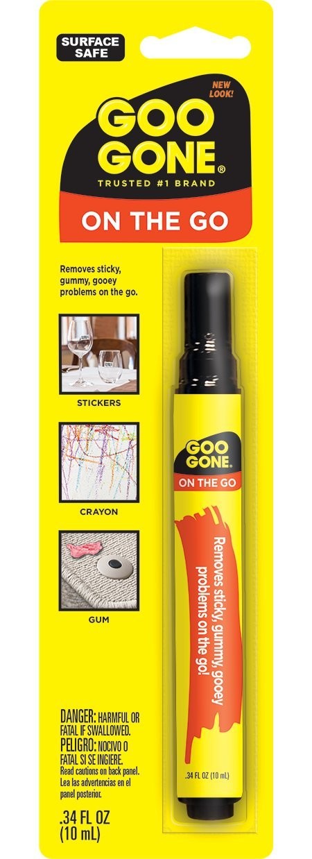 on the Go Pen - Adhesive - Quickly Removing Stubborn Stickers Crayon Tape and...