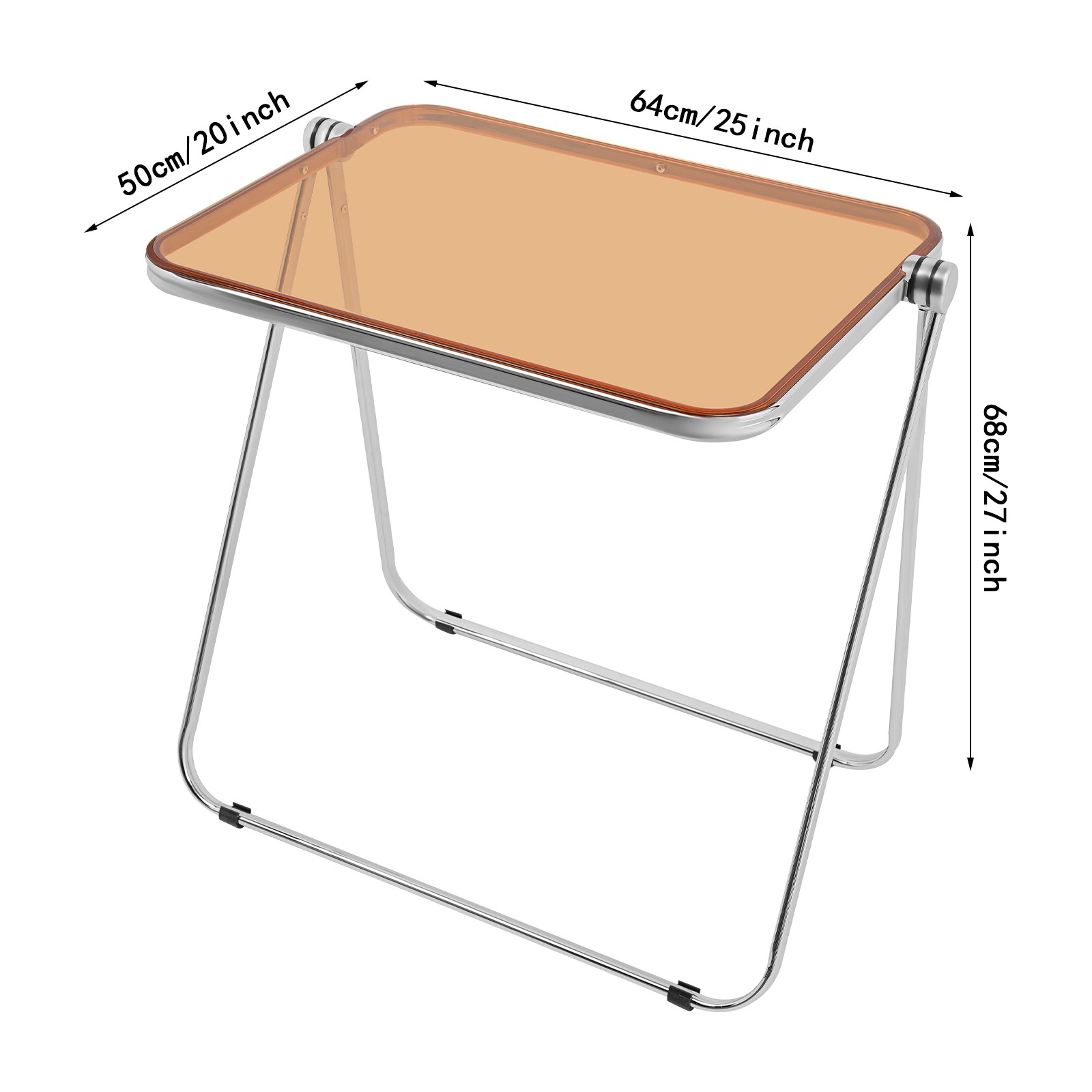 Clear Folding Table Camping BBQ Dining Table Indoor Outdoor Work Computer Desk