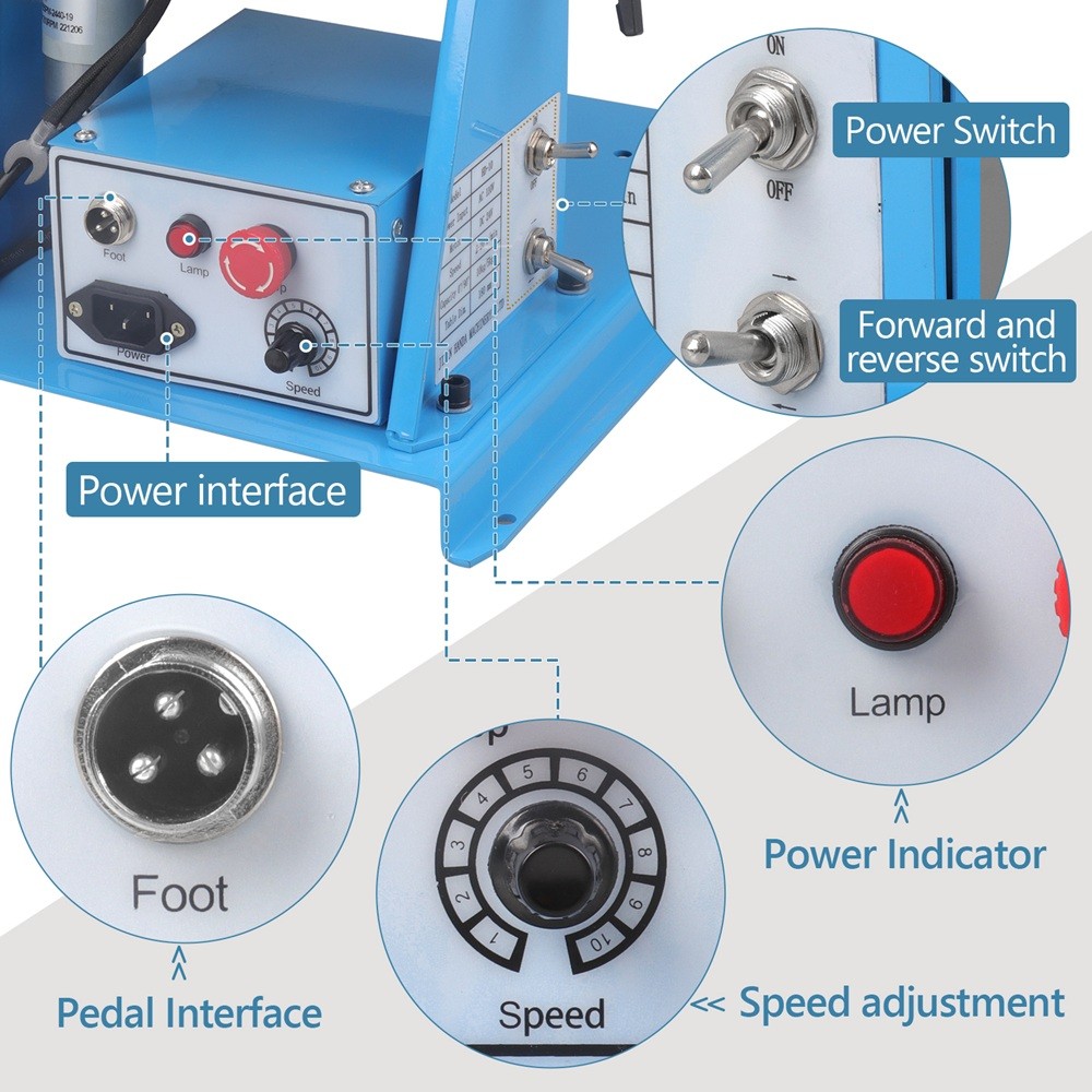 Rotary Welding Positioner 10KG Load Capacity 65mm Chuck Variable Speed Turntable