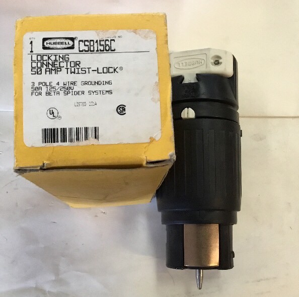 HUBBELL CS8156C LOCKING CONNECTOR 50 AMP TWIST-LOCK