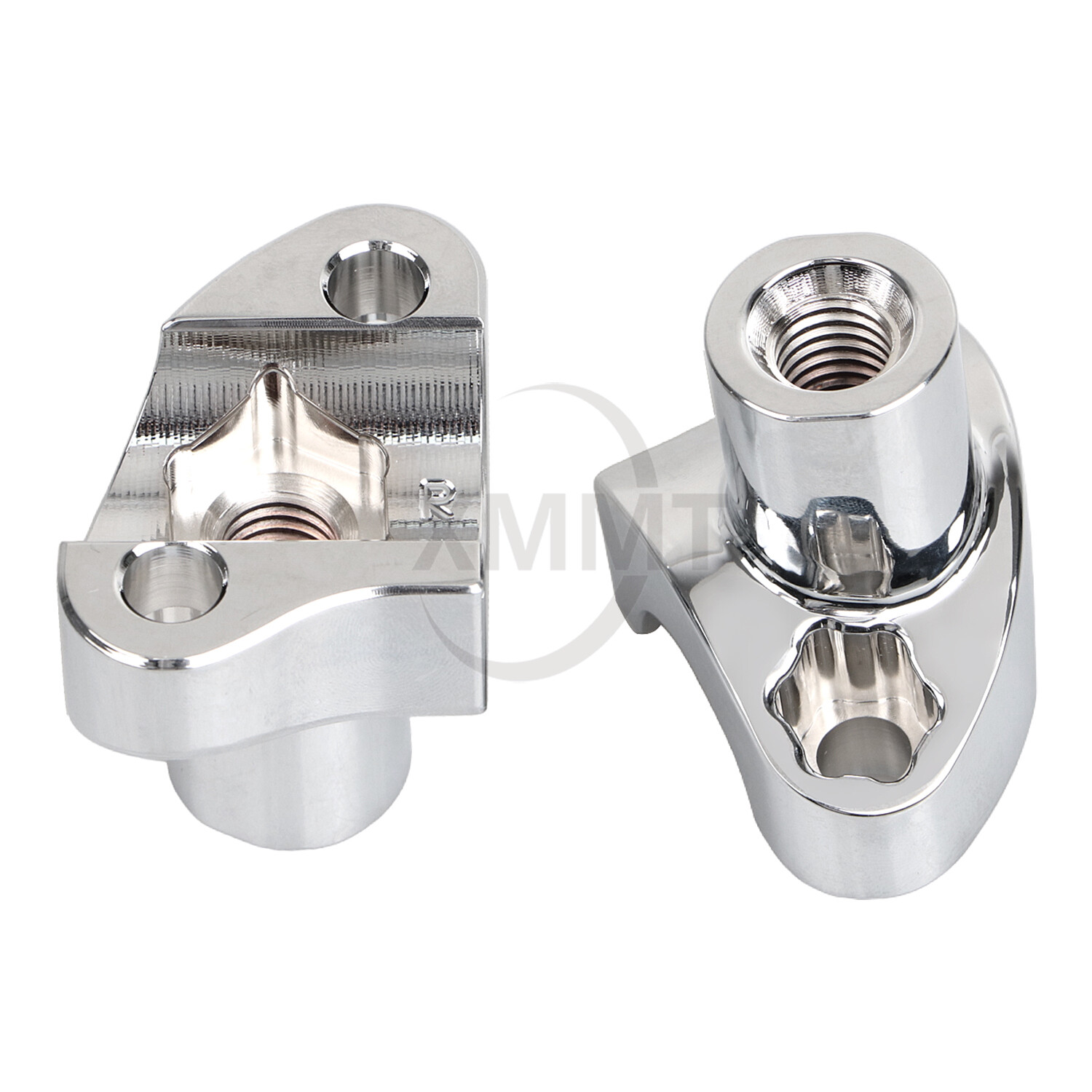 2" Tall Handlebar Risers Bottom For Harley Dyna Fat Boy Softail Road King Glide