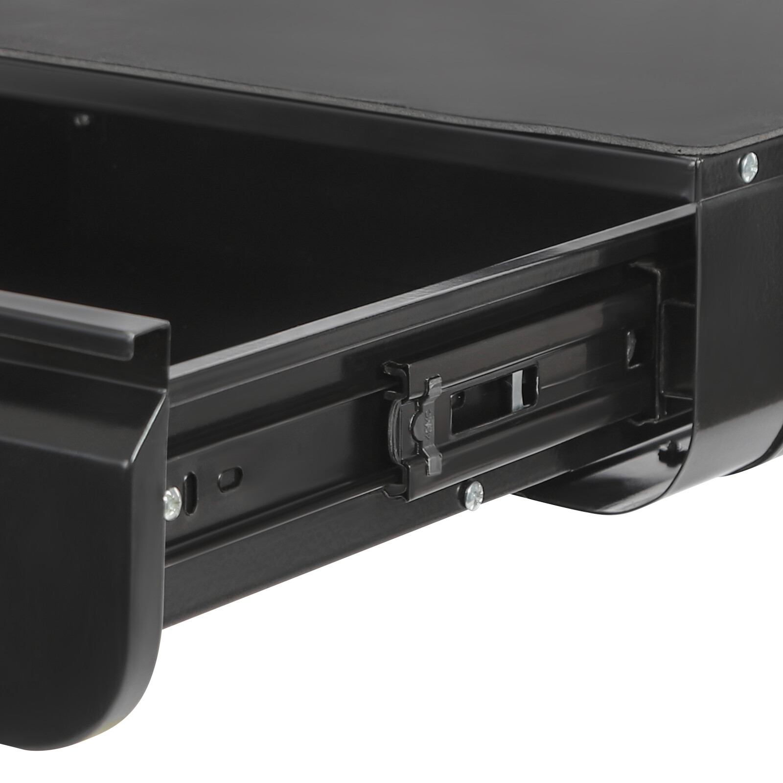 11.5 × 14.3in Lockable Under Desk Pull-Out Sliding Storage Drawer