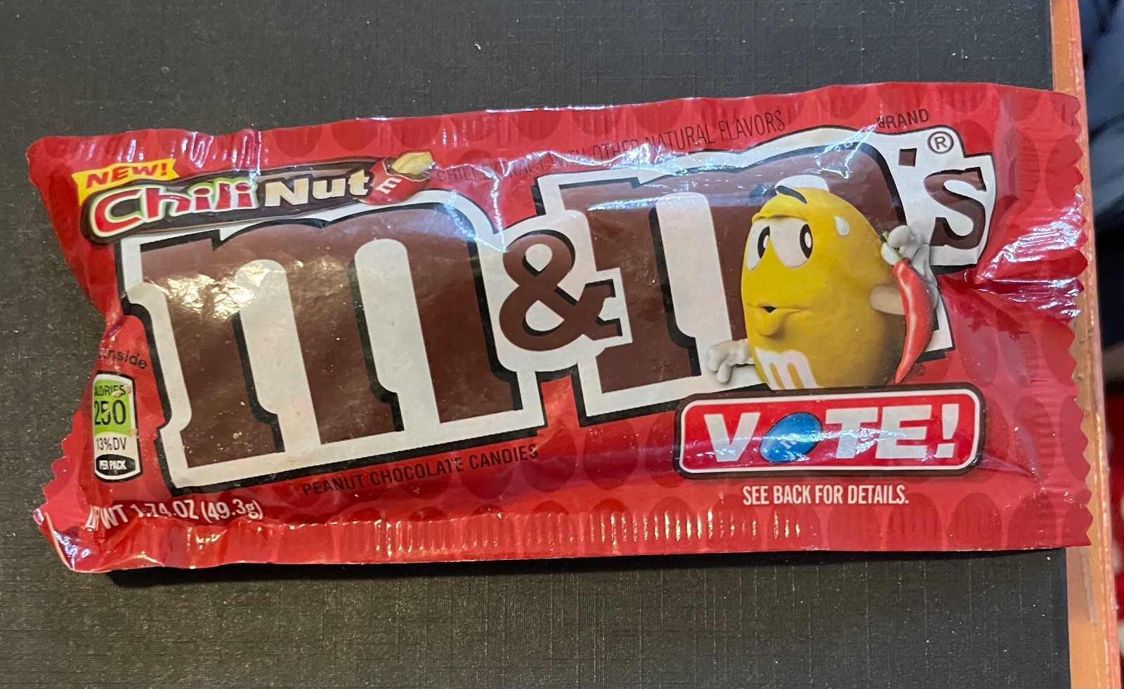 Chili Nut M&Ms  expired Limited Edition Flavor 1.74 oz Unopened Bag M&M Peanut