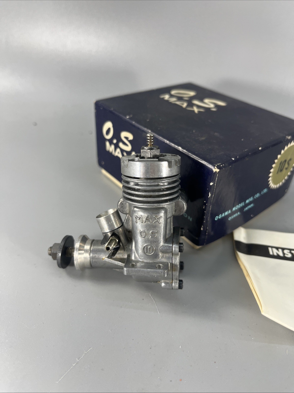 O.S MAX -10S Radio Controlled Nitro Engine Used Good Condition With Box