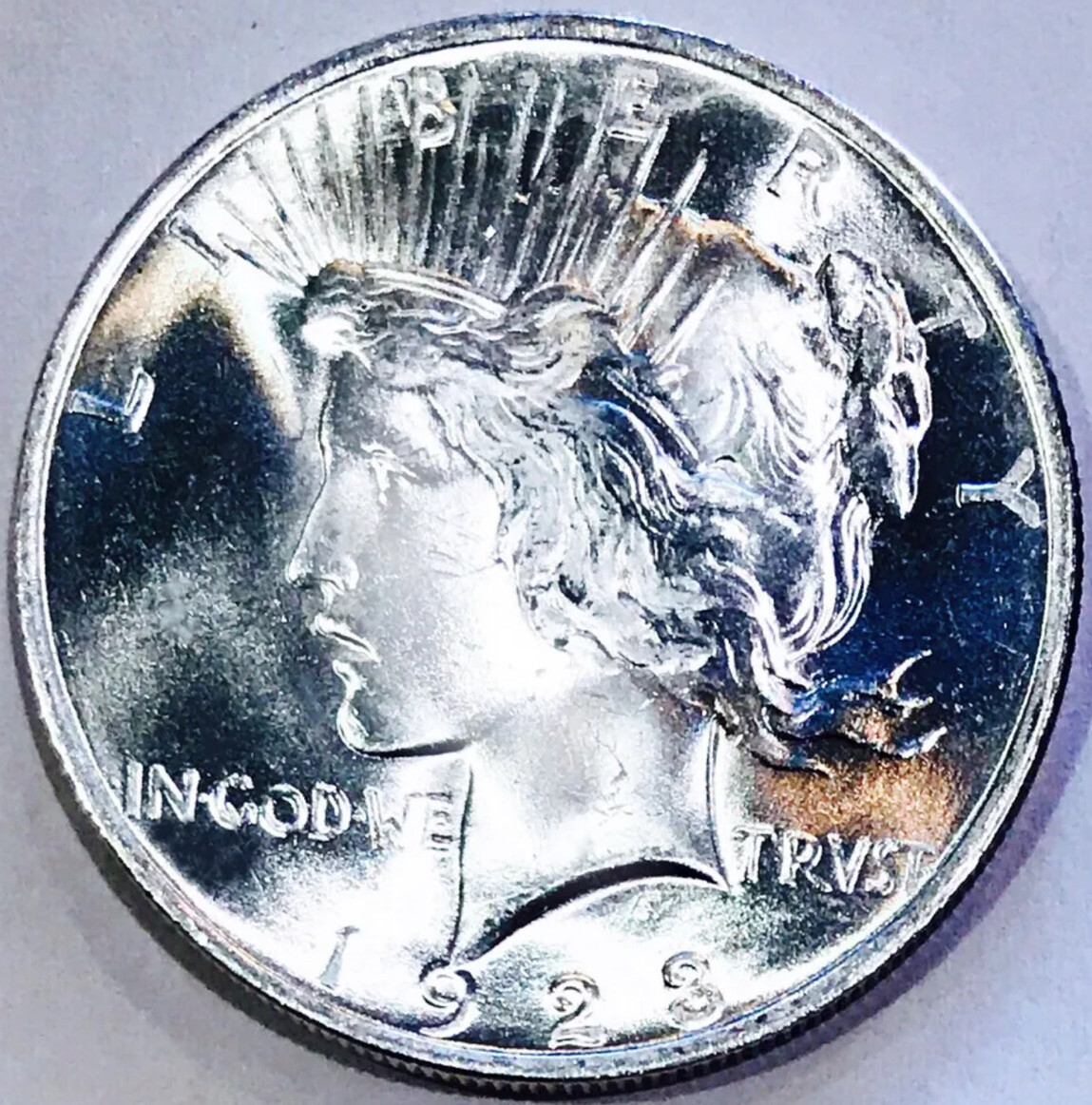⭐️1923-P  PEACE 90% SILVER DOLLAR MS+⭐️ABSOLUTE EYE POPPER⭐️HUGE GEMBU WOW⭐️