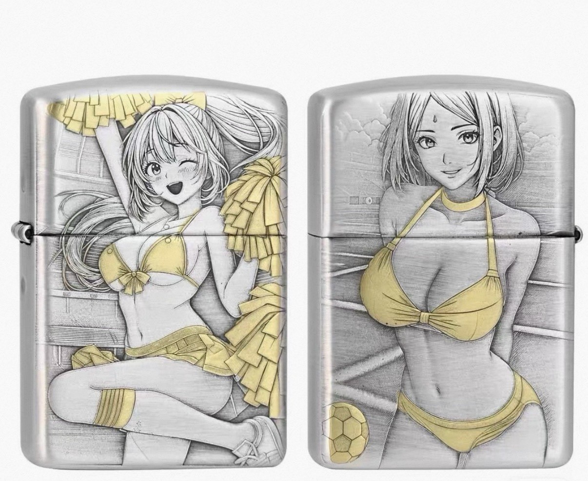 New Zippo oil Lighter Beautiful Woman with box