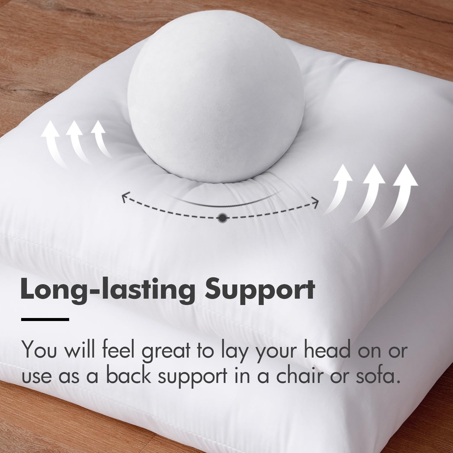 Throw Pillow Insert Premium Pillow Stuffer Sham Rectangle for Decorative Cushion
