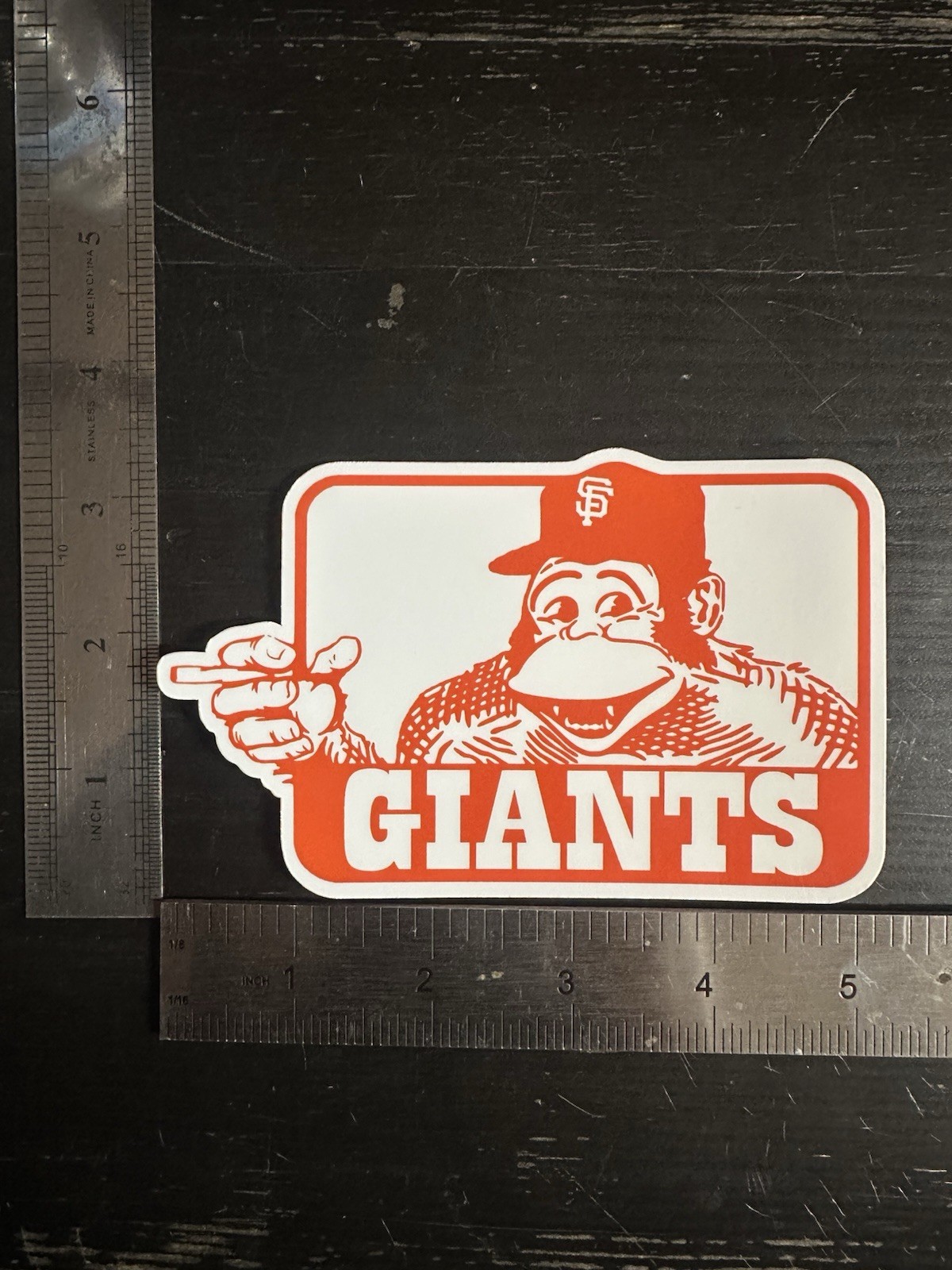 Ben Davis Gorilla San Francisco Giants  Vinyl Sticker , New