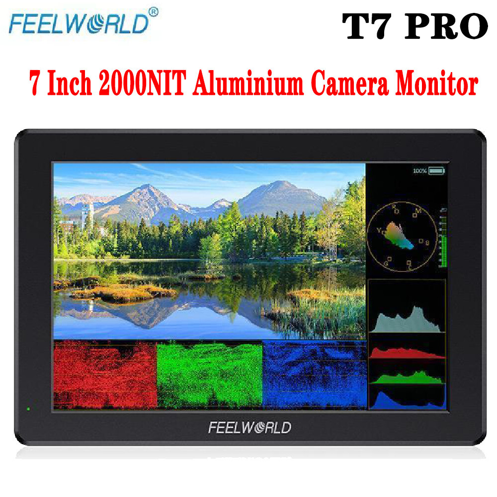 FEELWORLD T7 PRO 7 Inch 2000NIT Camera Field Video Monitor 4K HDMI IPS Monitor