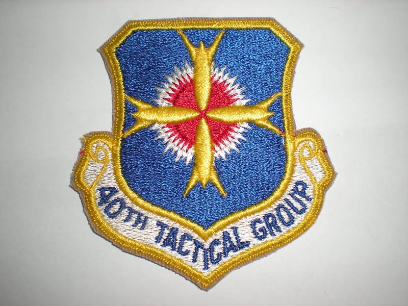 USAF 40TH TACTICAL GROUP PATCH - COLOR