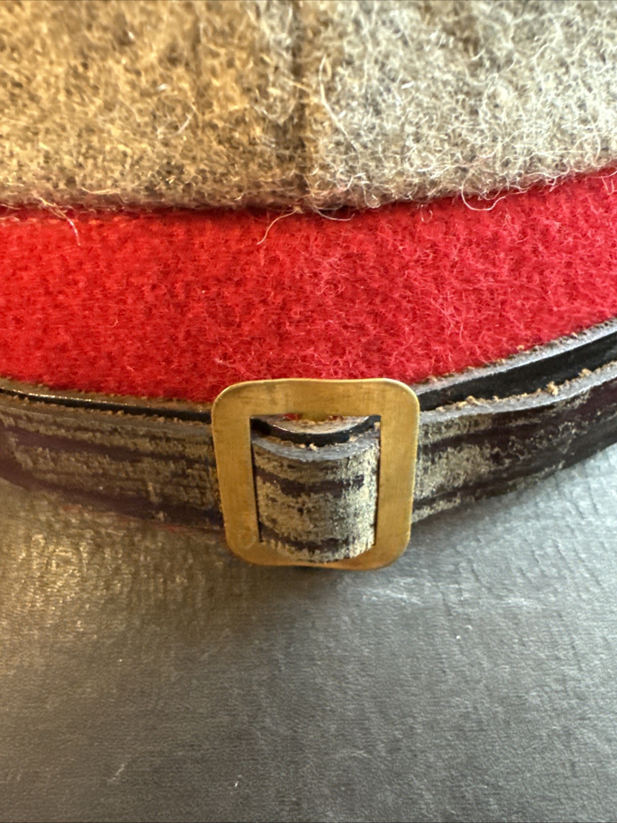 Civil War CSA Confederate Artillary Grey Wool KEPI Forage Cap -see Pics 4 Size