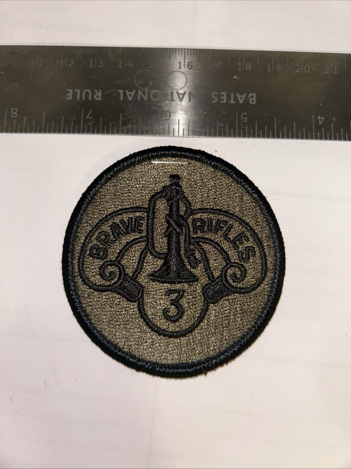 Patch armée us 3rd ARMORED CAVALERY RÉGIMENT kaki original