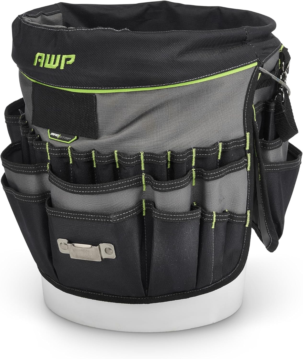 AWP 51-Pocket Bucket Tool Organizer for Easy Standard 5 gallon bucket, Black