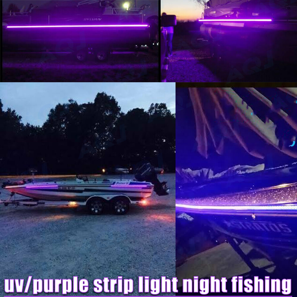 Ultraviolet LED Strip UV PURPLE Light Night Fishing Boat WhitePCB Best UV strip