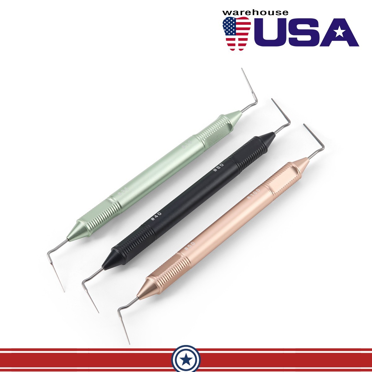 AZDENT Dental Endo Buchanan Hand Plugger Niti Fill Tips ENDO Hand Plugger Set