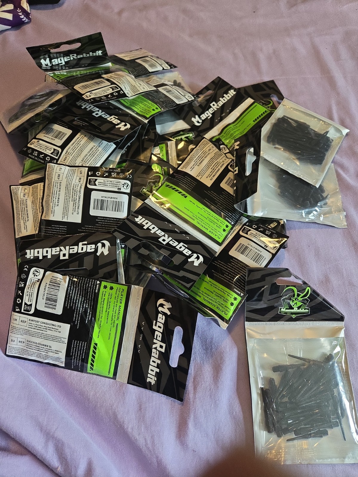 MageRabbit Lot Of 15 Packs Of 30 Pieces Each Dart Tips