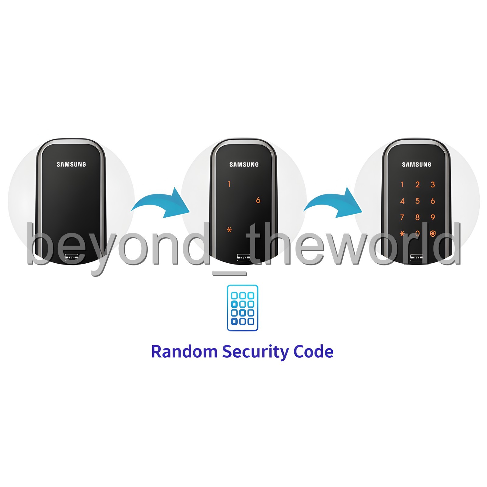 Zigbang SHP-H20 Smart Digital Door Lock 2 WAY Password + Key tag