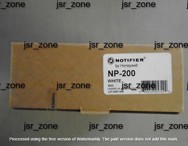 NOTIFIER NP-200 ADDRESSABLE PHOTOELECTRIC SMOKE DETECTOR