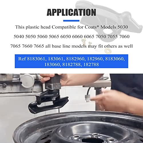 Tire Machine Changer Mount Head Plastic Nylon Mount/Demount Head Compatible