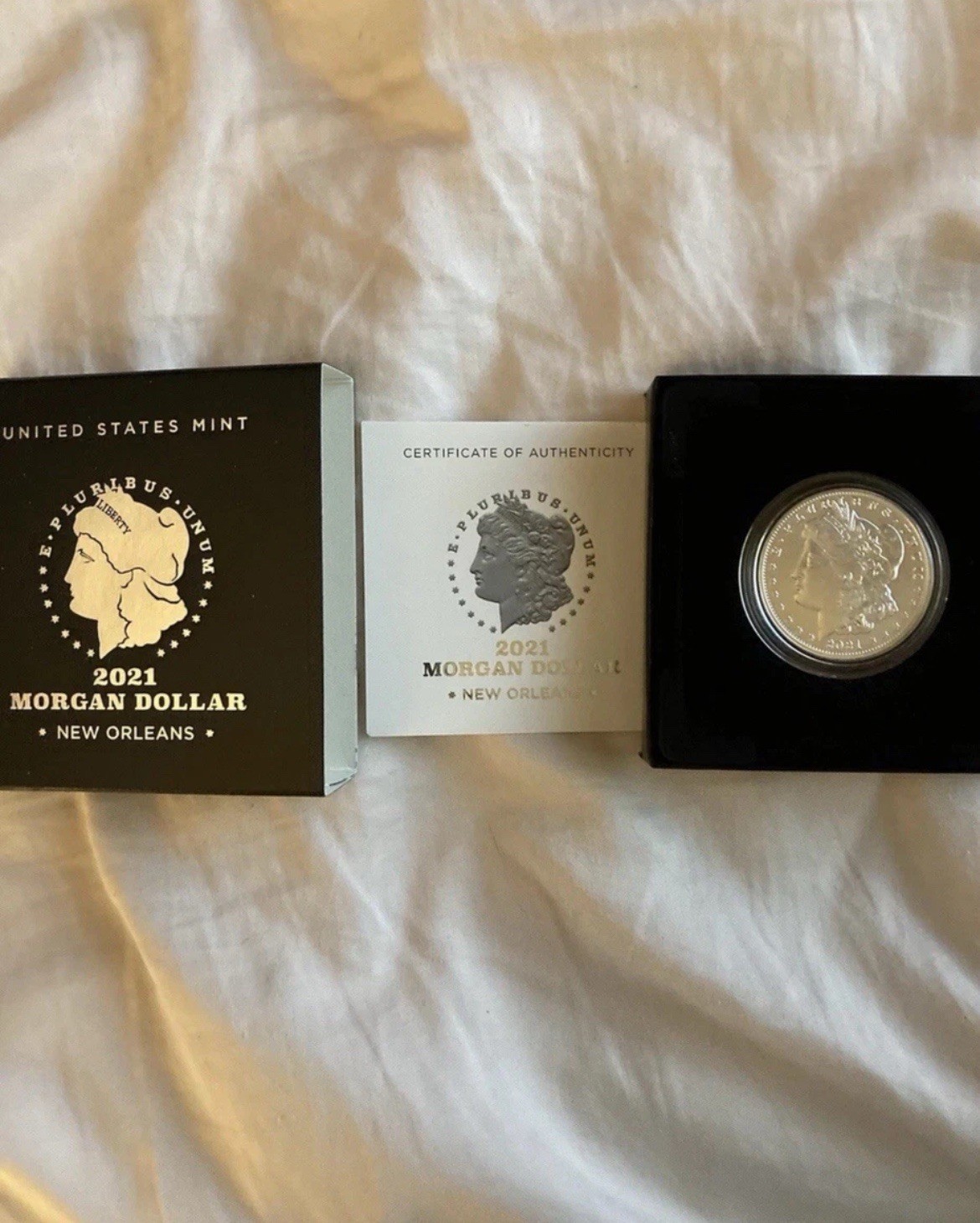 2021 Morgan Dollar Coin New Orleans - US Mint With Certificate Of Authenticity