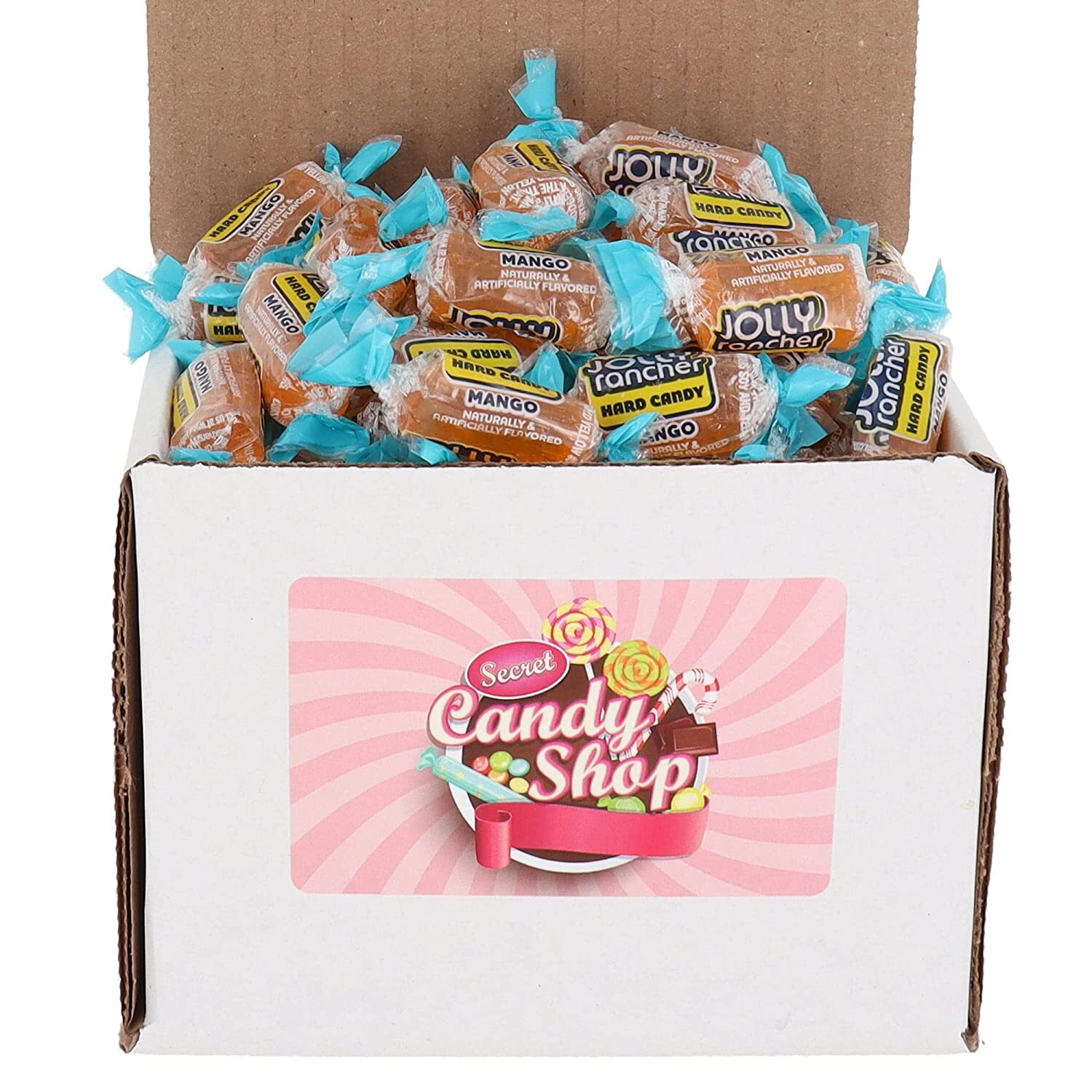 Jolly Rancher Hard Candy Bulk in Box, Individually Wrapped, (Mango)