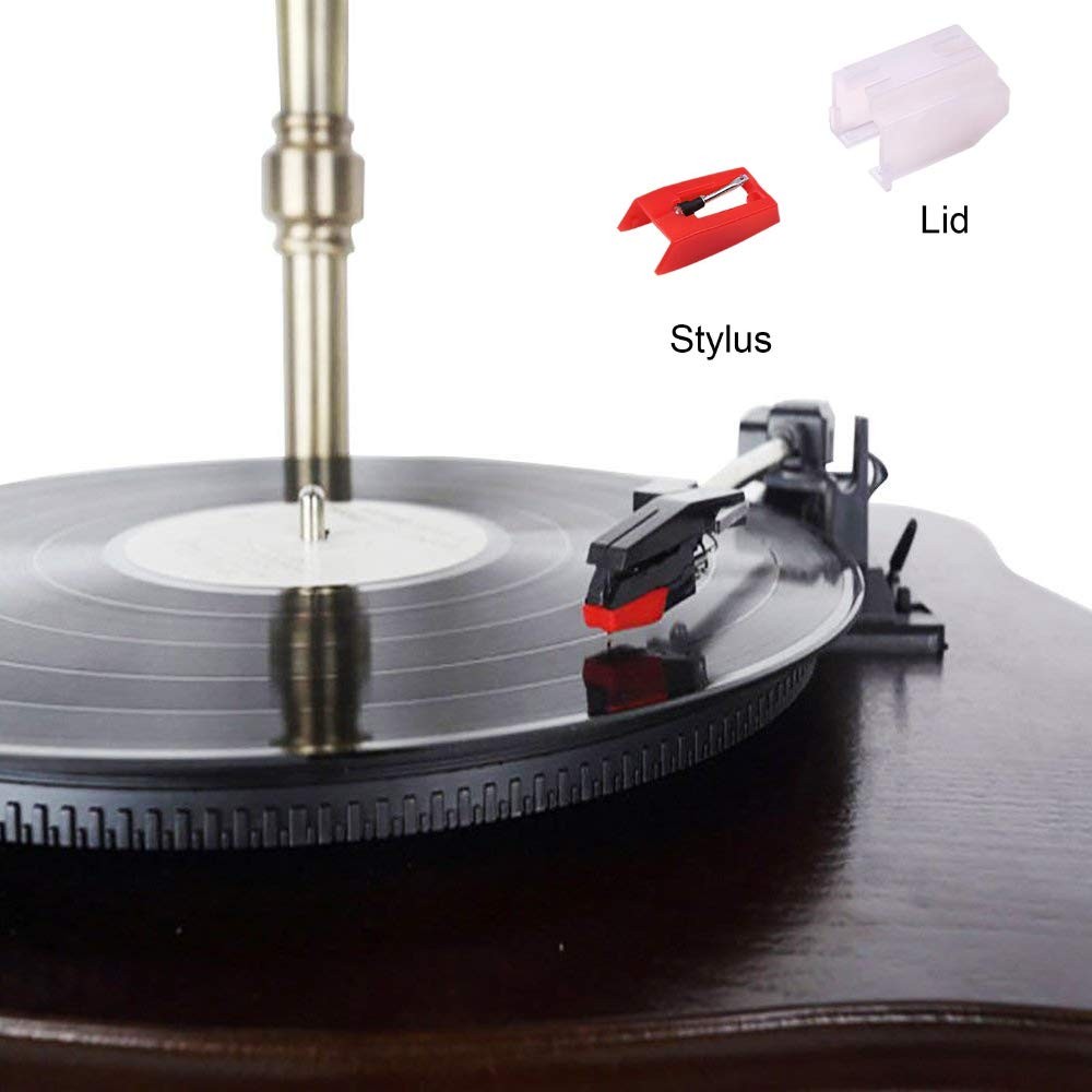 4 Pack Ruby Record Player Needle Turntable Stylus Replacement for ION Red