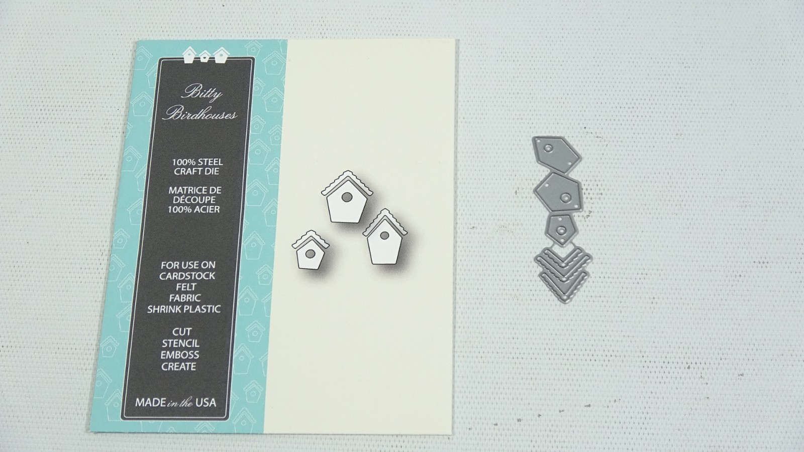 2016 Memory Box Craft Steel Die Bitty Birdhouses 99400