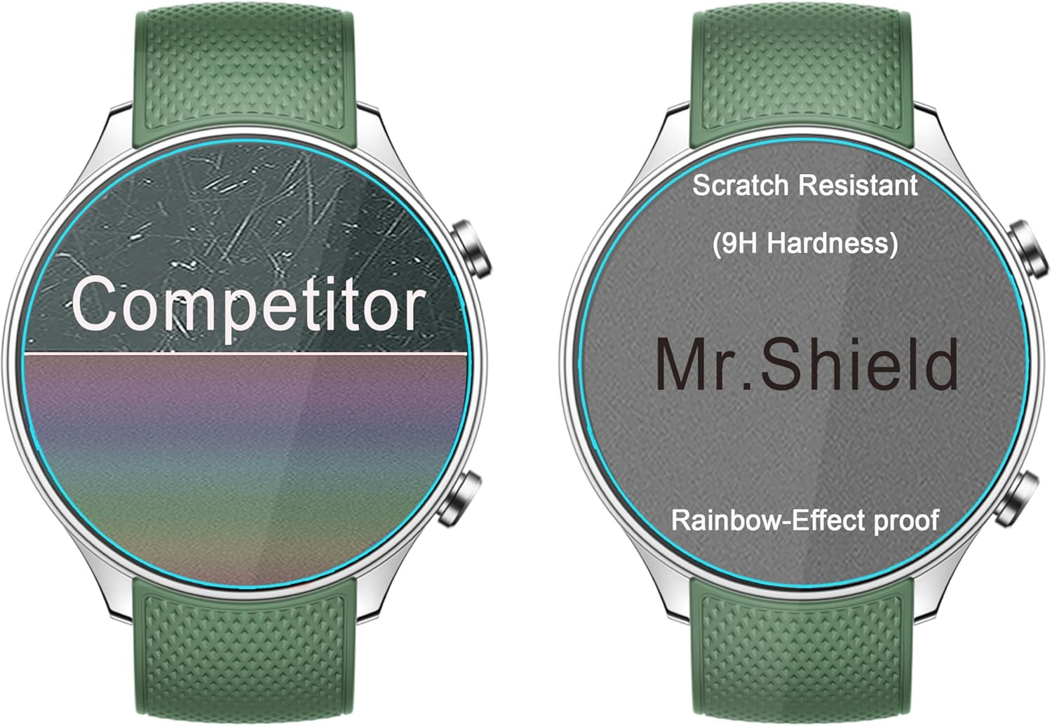 Screen Protector Compatible with Oneplus Watch 2R [Tempered Clear