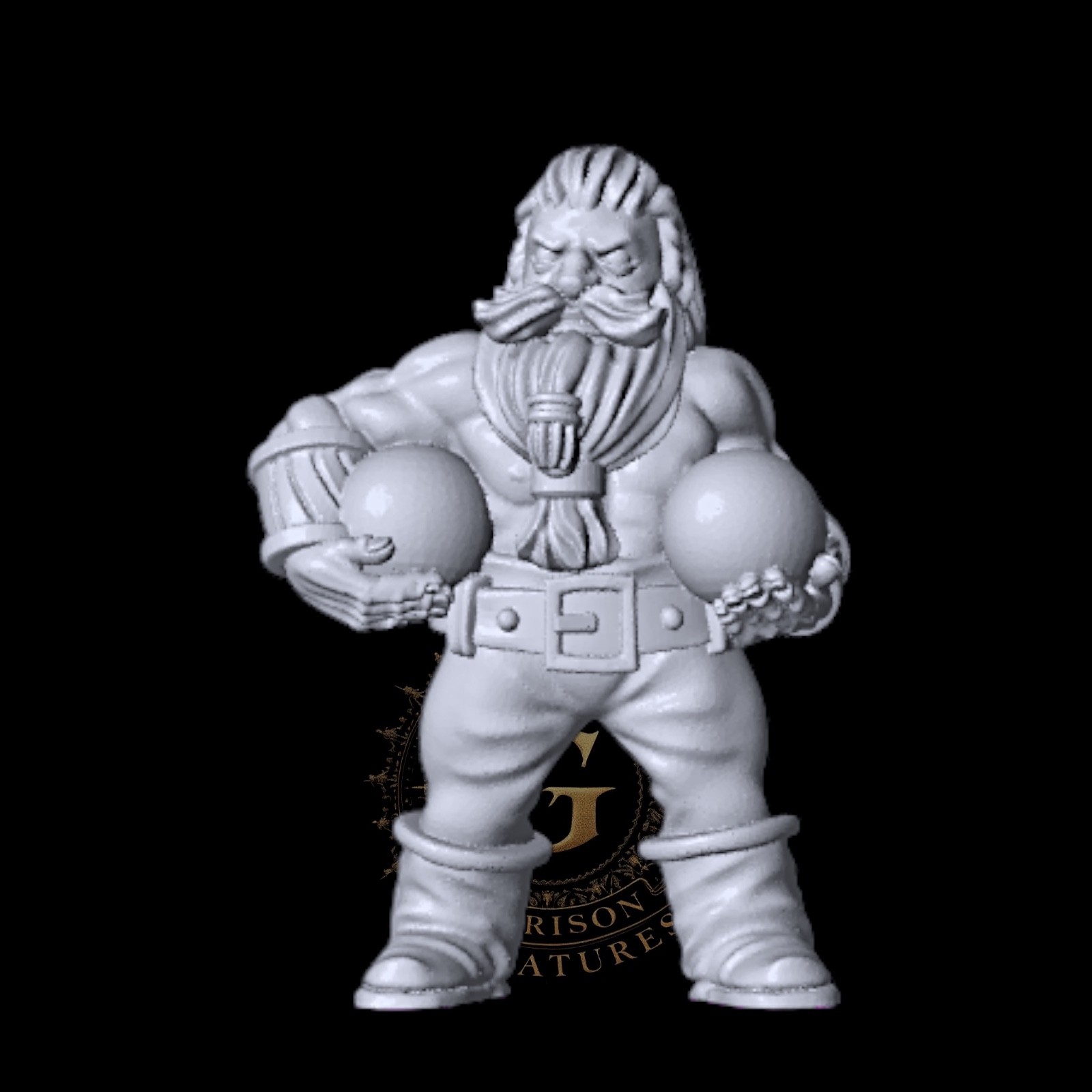 Dwarf Siege Cannon and 3 Crew: 28mm Fantasy Wargame & Display Miniatures