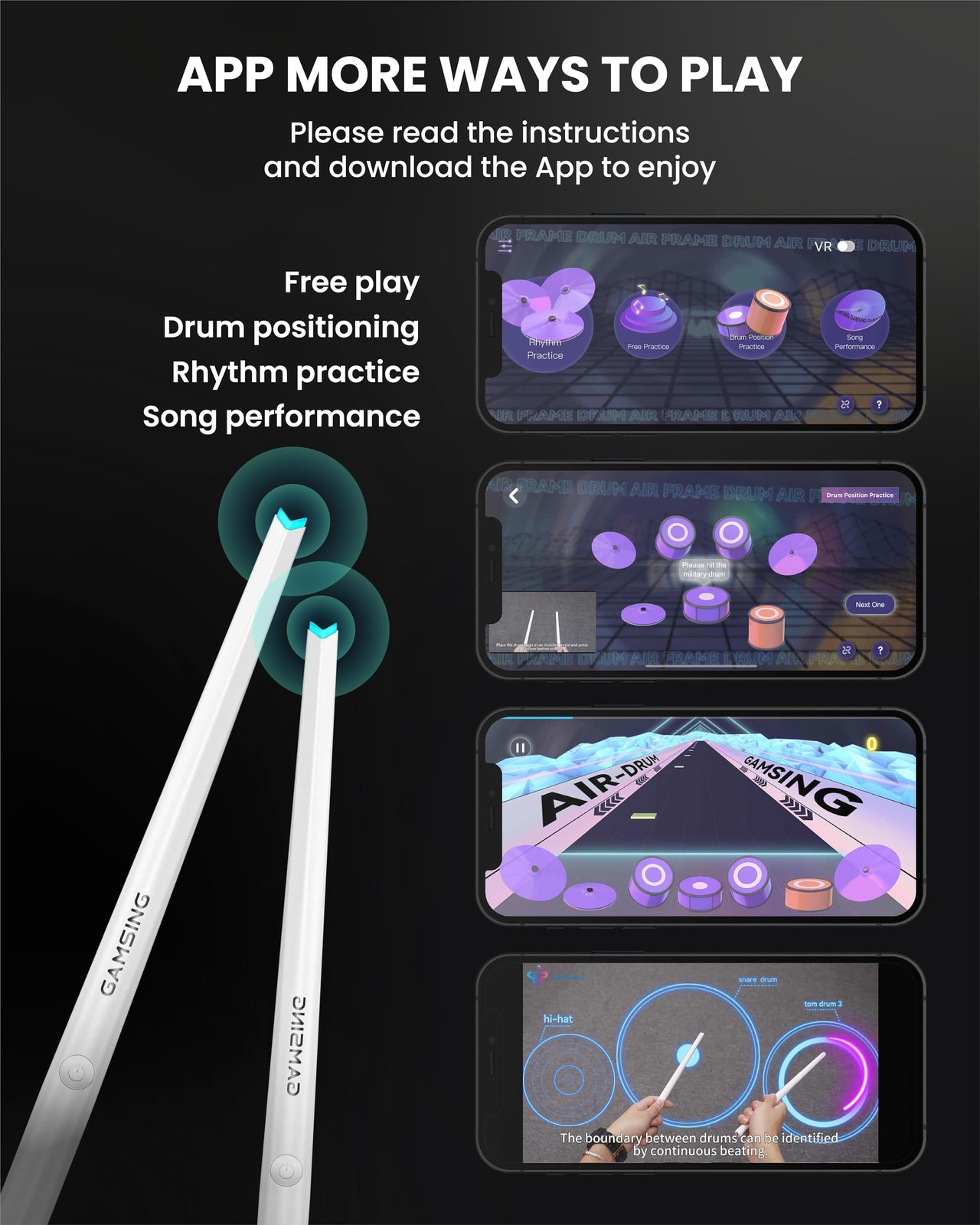 Electronic Drum Set, Portable Electric Quiet with Mini Speaker,...